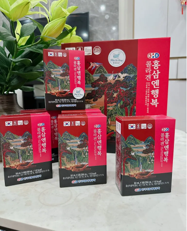 NƯỚC HỒNG SÂM COLLAGEN 6 NĂM TUỔI HÀN QUỐC