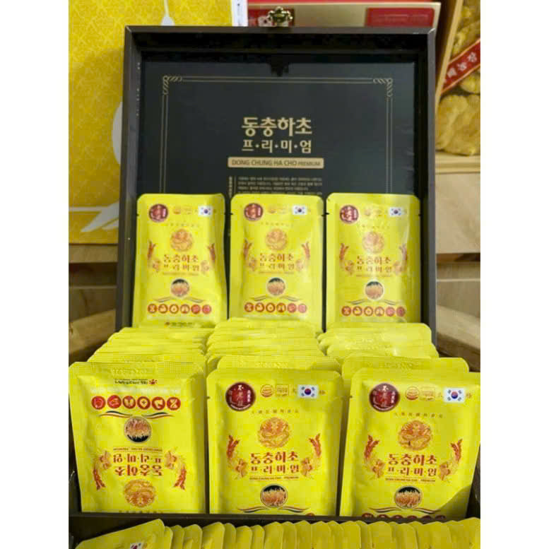 NƯỚC ĐÔNG TRÙNG HẠ THẢO DAEDONG HÀN QUỐC HỘP GỖ ĐEN